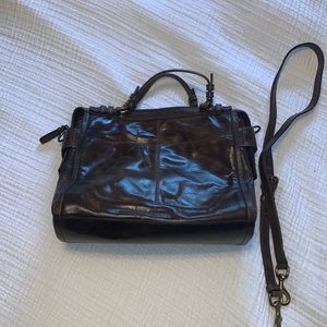 EUC Frye satchel with strap